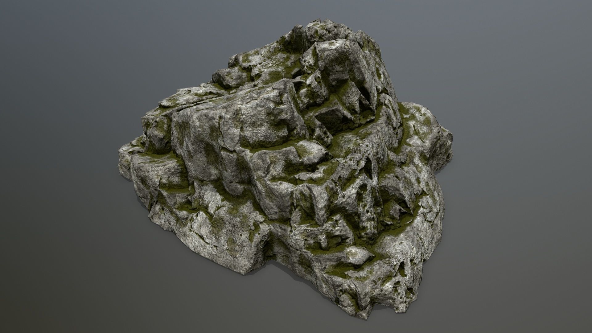 rocks rock Low-poly 3D model_8