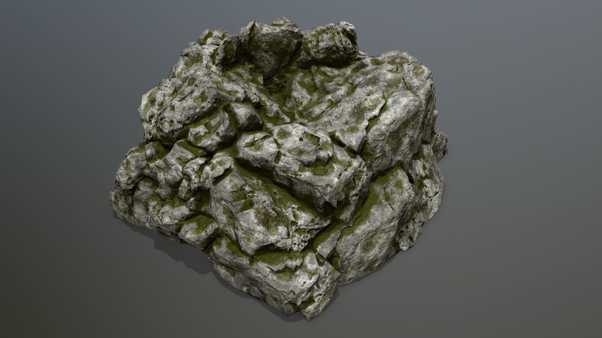 rocks rock Low-poly 3D model_10