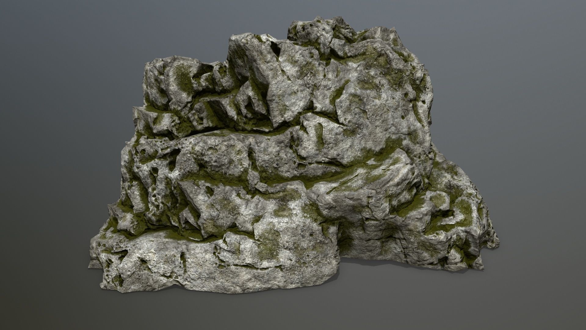 rocks rock Low-poly 3D model_7