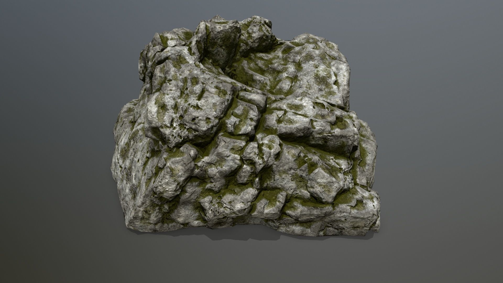 rocks rock Low-poly 3D model_11