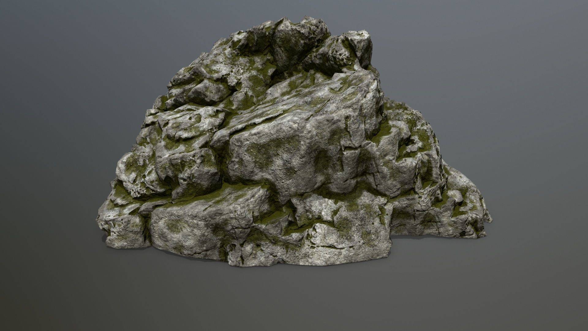 rocks rock Low-poly 3D model_9