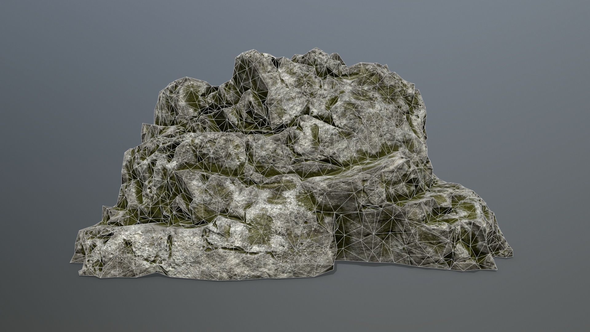 rocks rock Low-poly 3D model_14