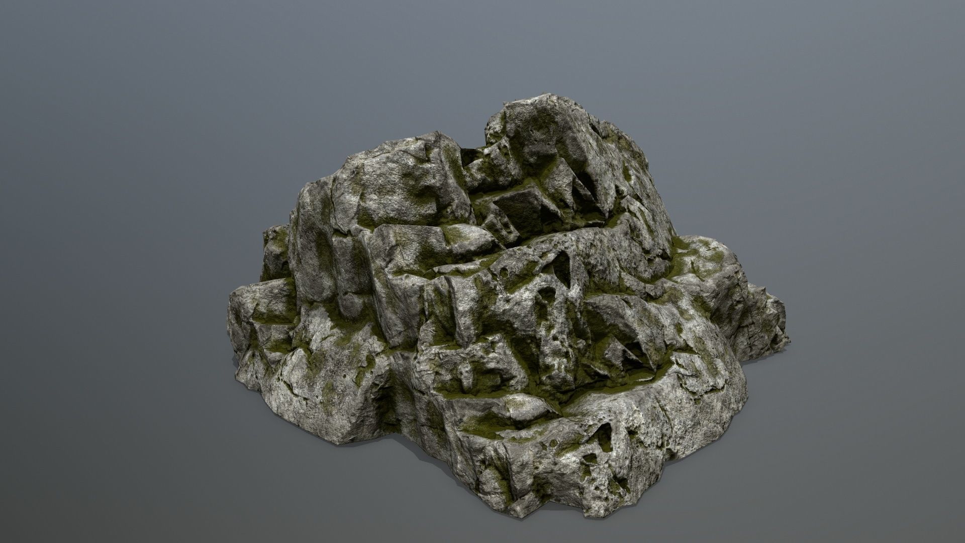 rocks rock Low-poly 3D model_1