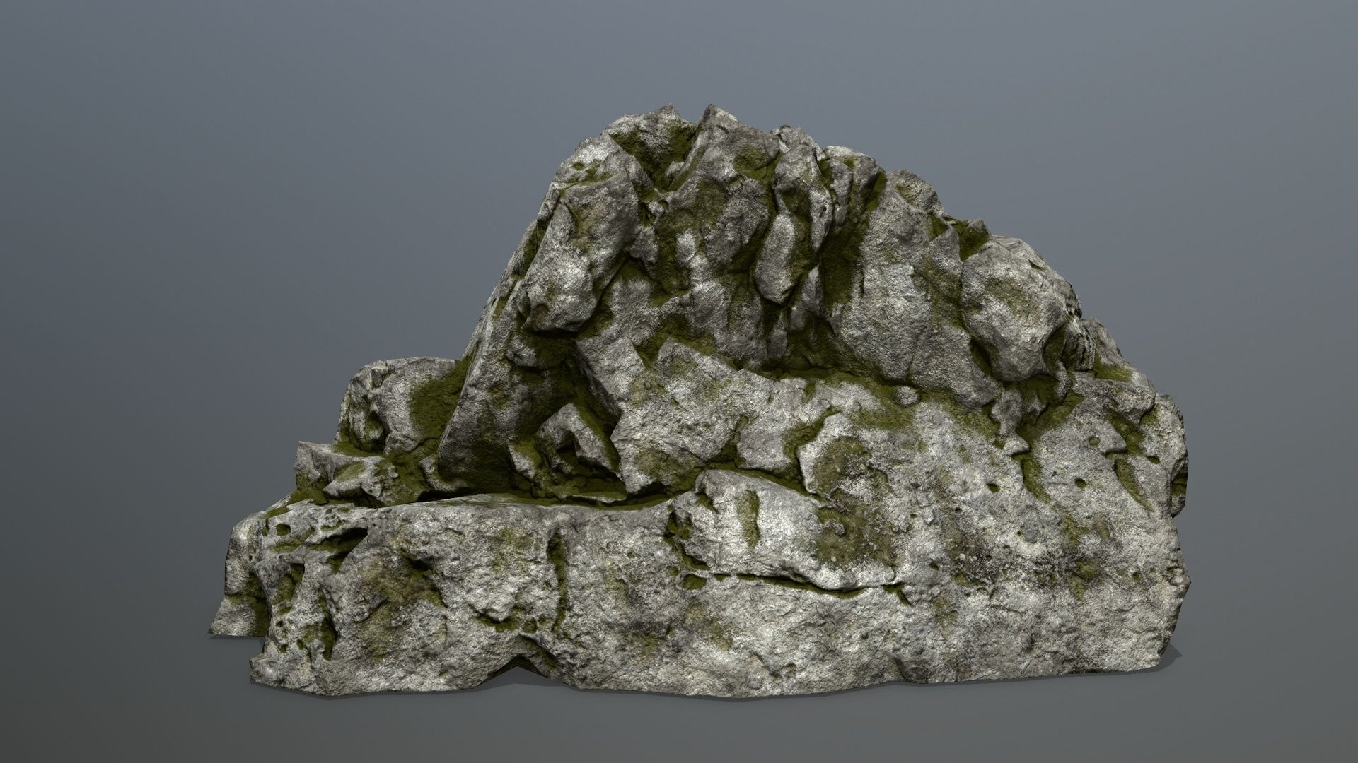 rocks rock Low-poly 3D model_5