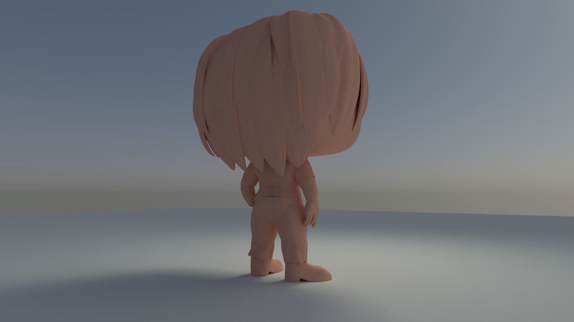 Custom Pop Girl short hair with Clothes 3D Print Model 3D print model_6