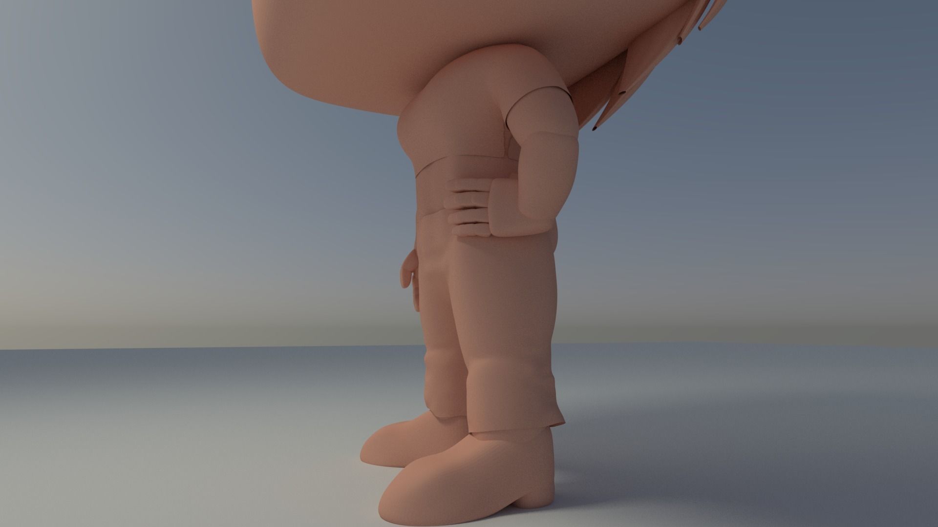 Custom Pop Girl short hair with Clothes 3D Print Model 3D print model_3