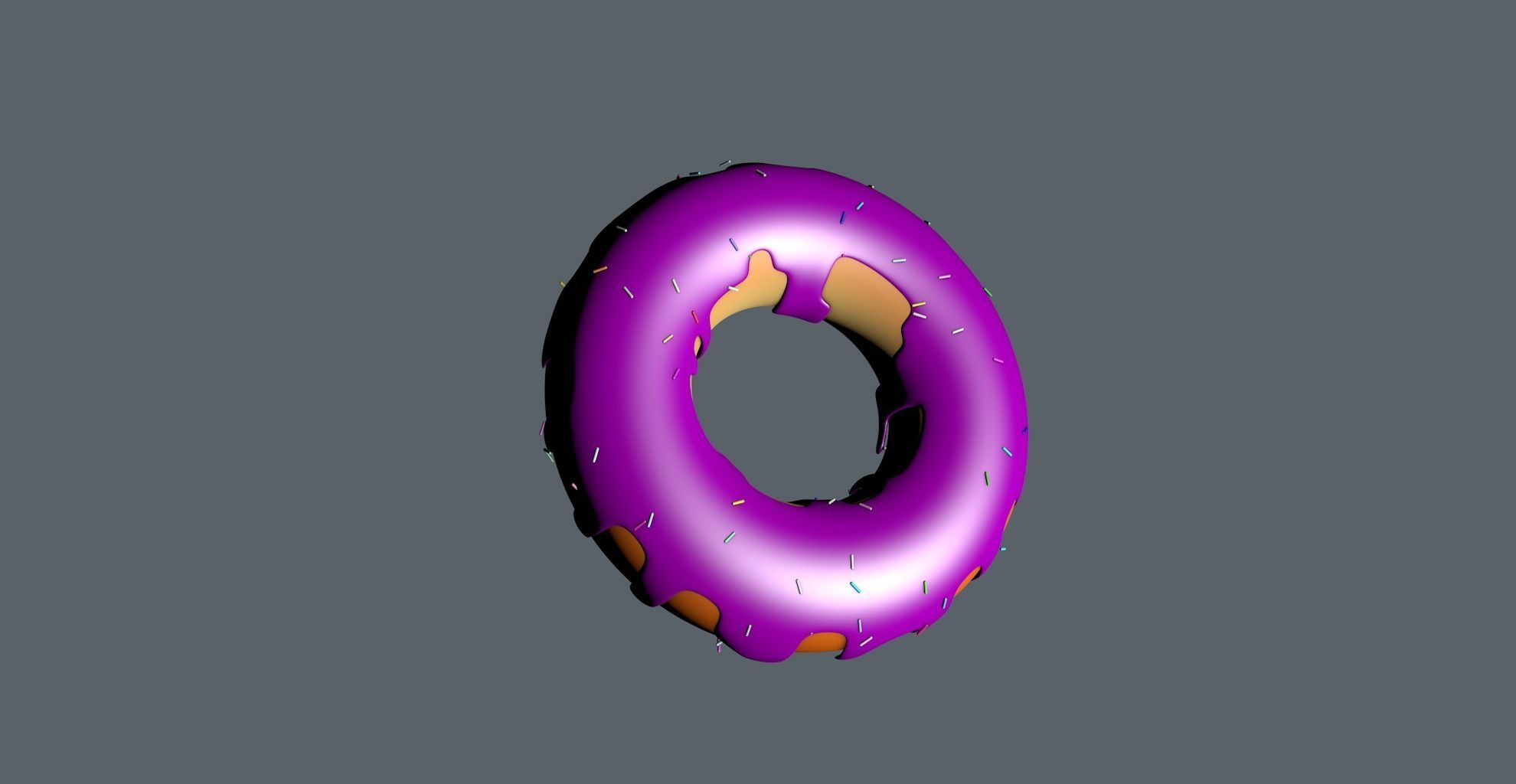 3D Low poly donuts donut Low-poly 3D model_1