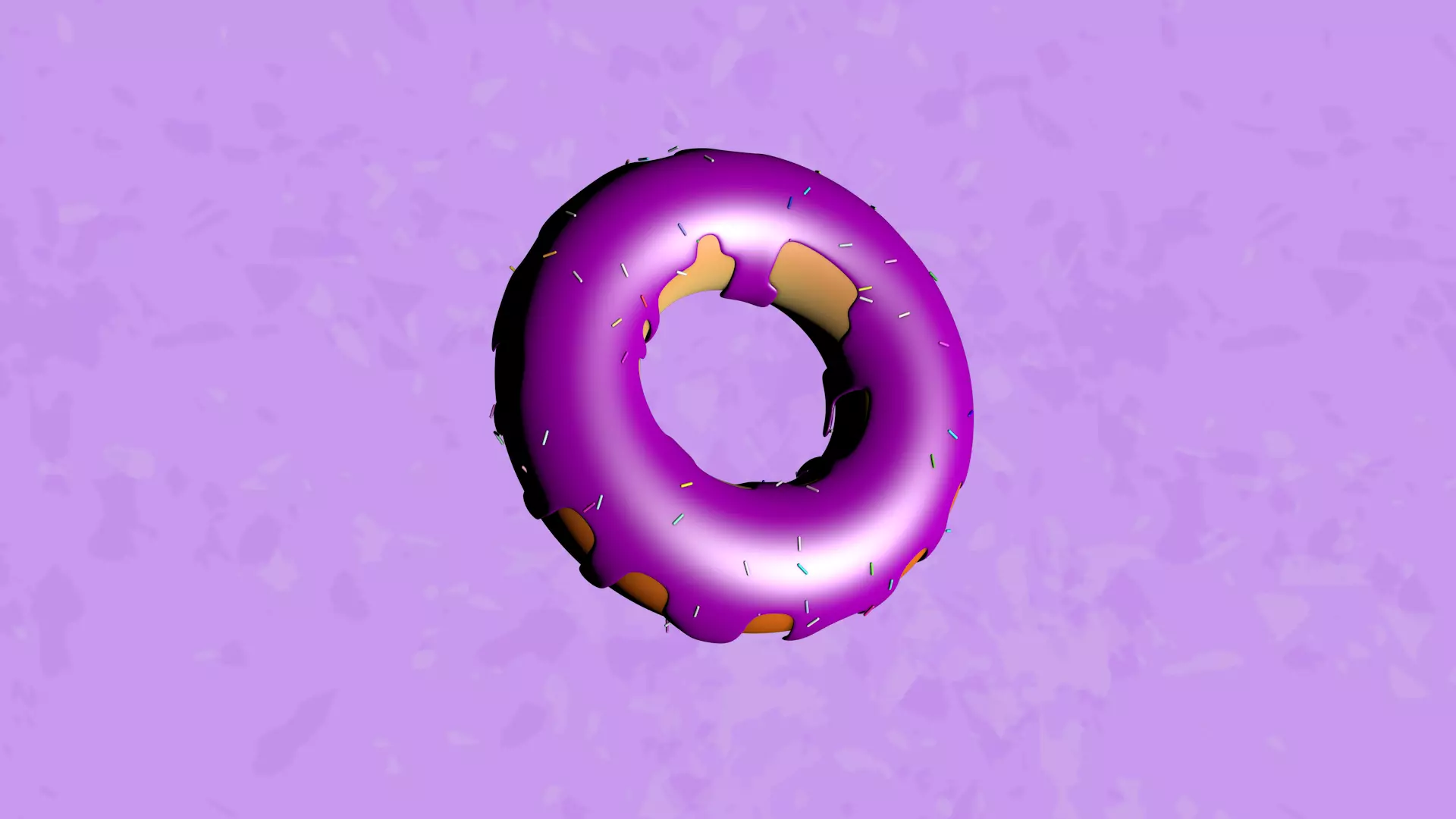 3D Low poly donuts donut Low-poly 3D model_0
