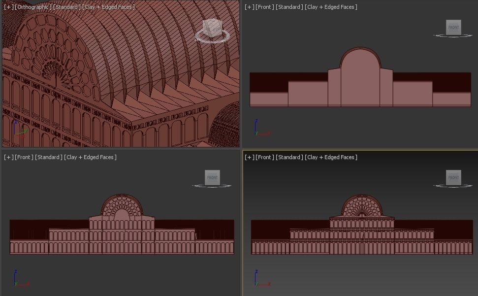 The crystal palace low poly 3D print model_4