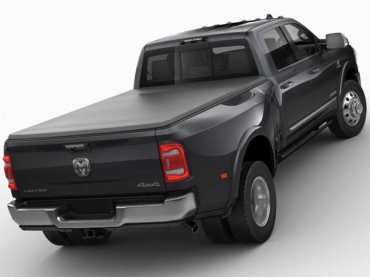 Ram 3500 HD Limited Dually 2019 3D model_1