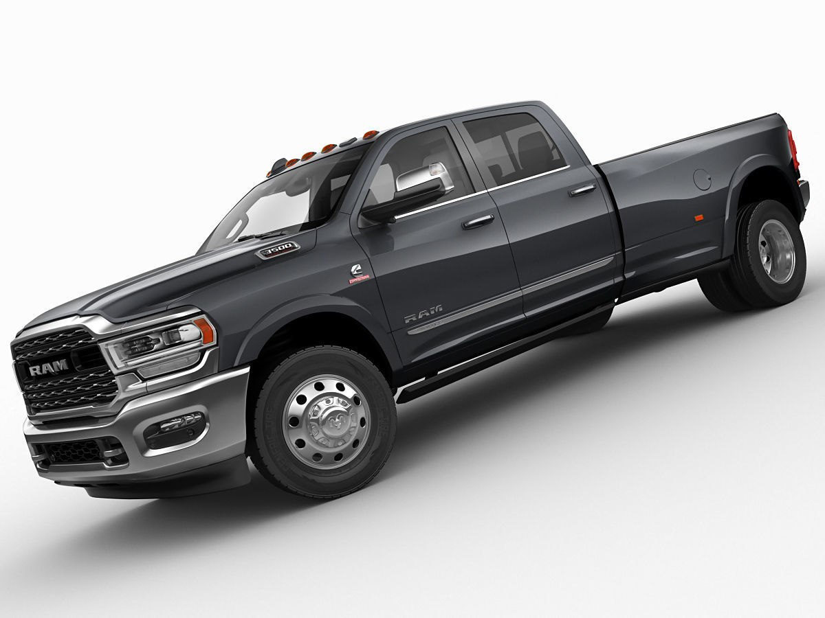 Ram 3500 HD Limited Dually 2019 3D model_7