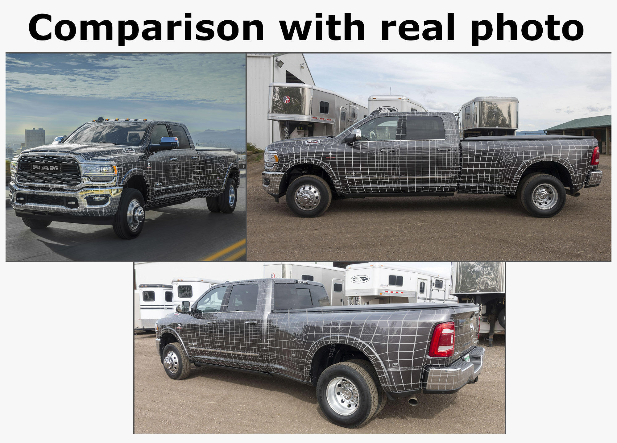 Ram 3500 HD Limited Dually 2019 3D model_21