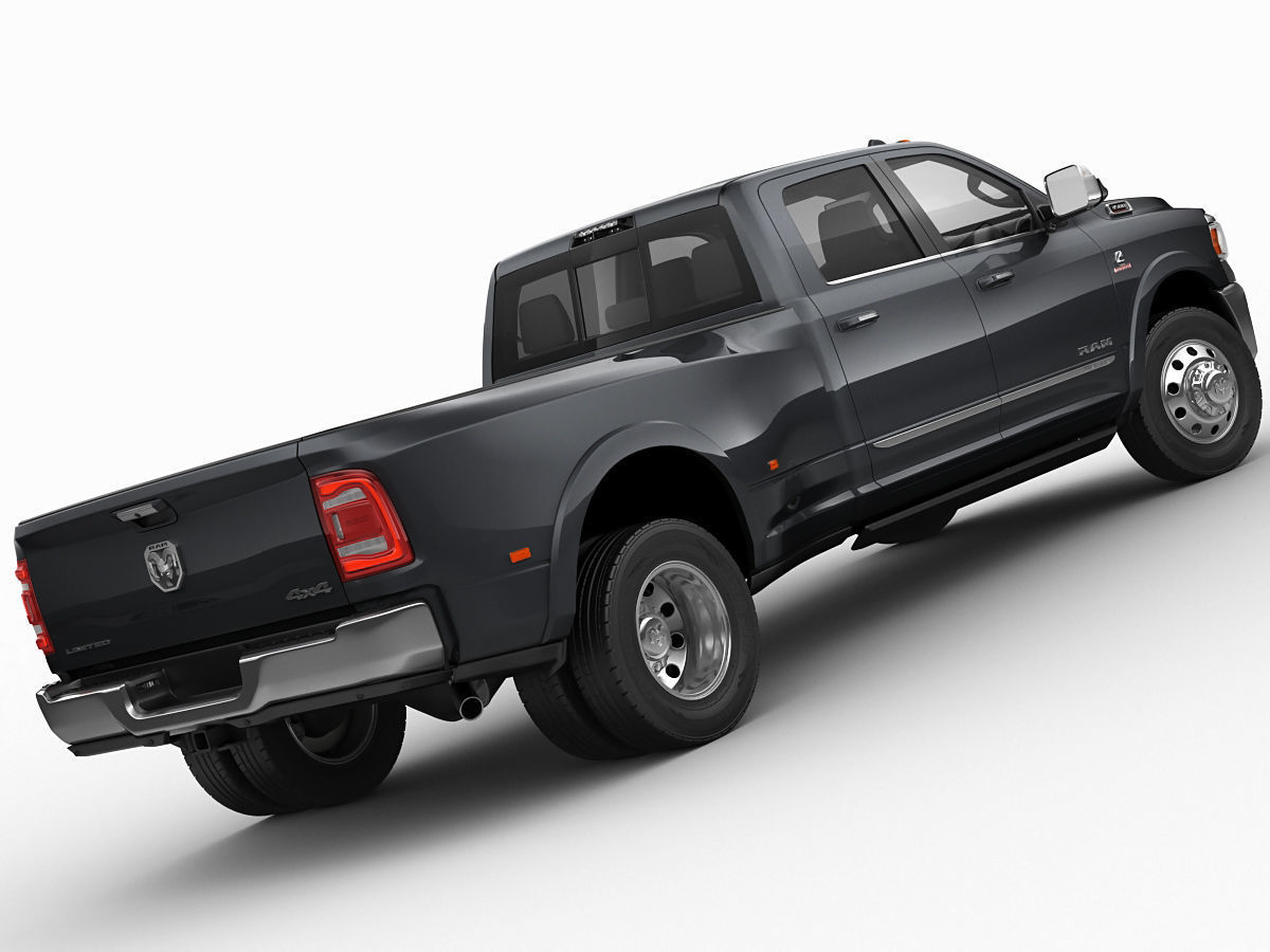 Ram 3500 HD Limited Dually 2019 3D model_8