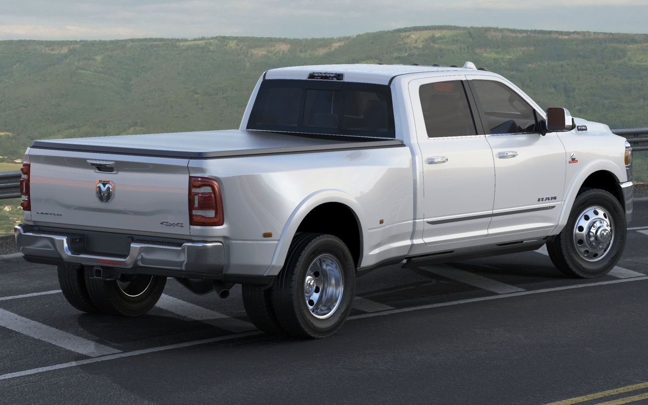Ram 3500 HD Limited Dually 2019 3D model_14