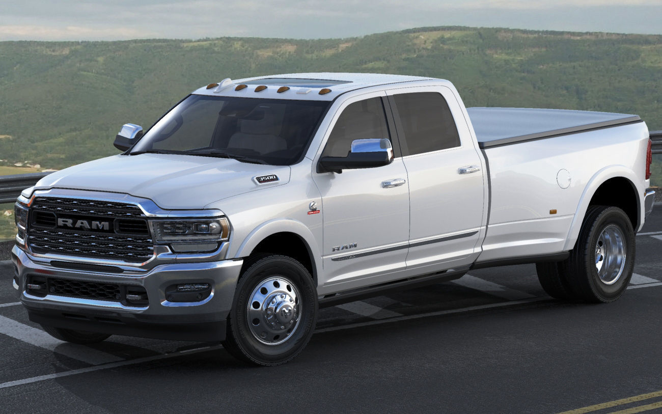 Ram 3500 HD Limited Dually 2019 3D model_13