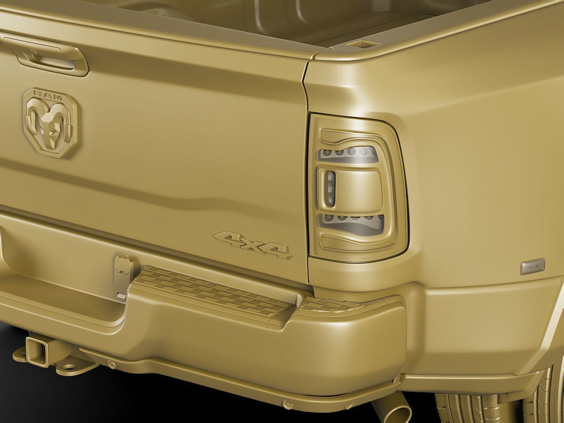 Ram 3500 HD Limited Dually 2019 3D model_18