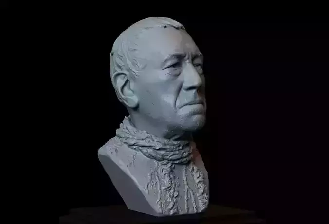 Three Eyed Raven -Max Von Sydow- Game of Thrones - portrait 3D print model