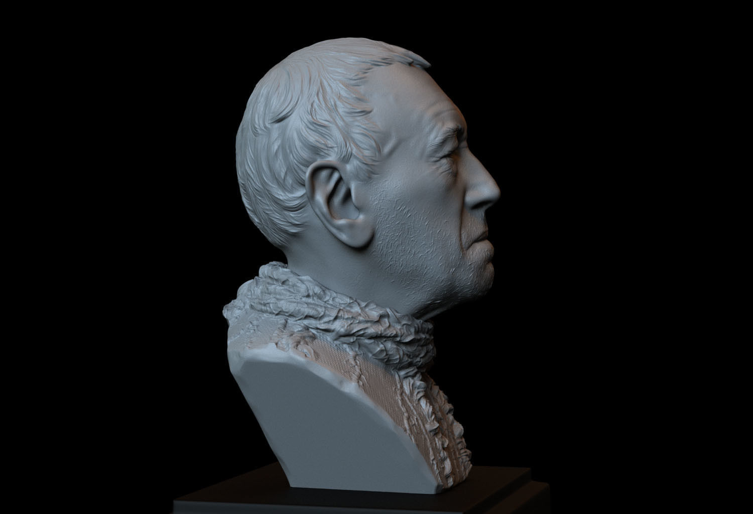 Three Eyed Raven -Max Von Sydow- Game of Thrones - portrait 3D print model_4