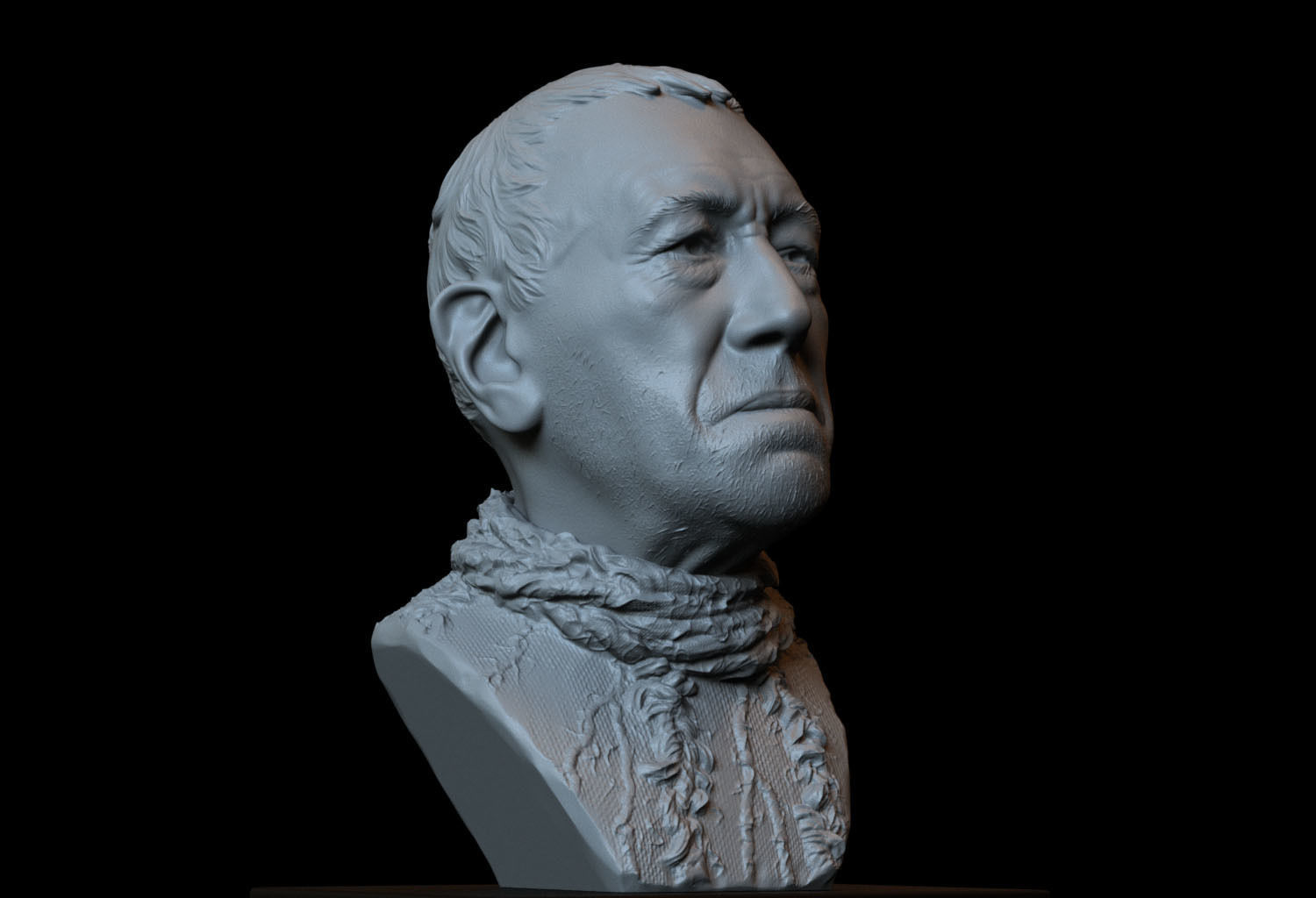 Three Eyed Raven -Max Von Sydow- Game of Thrones - portrait 3D print model_6