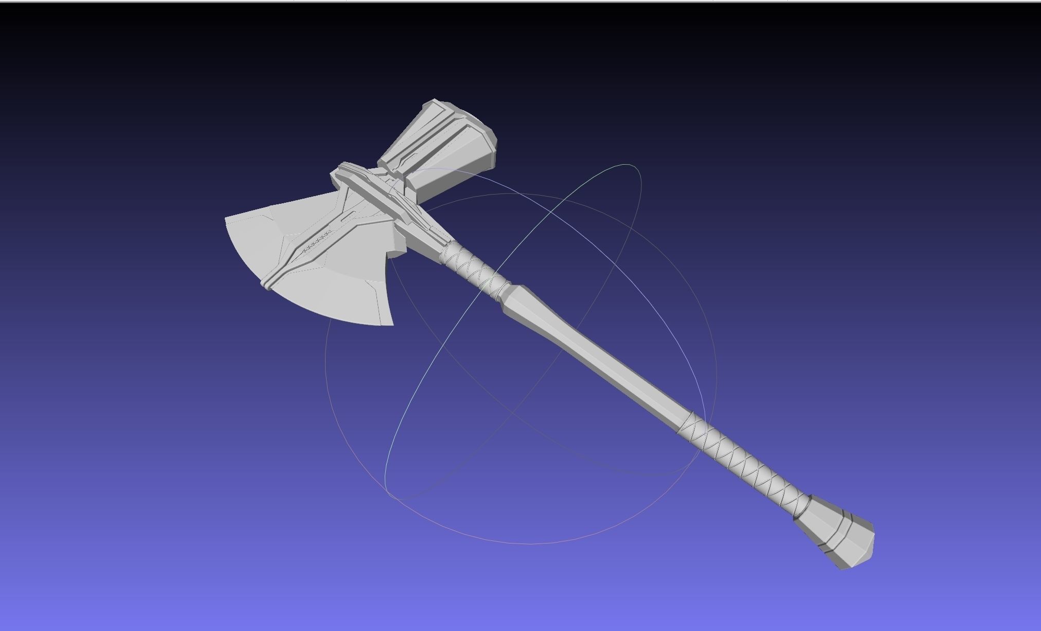 Asgardian Handle Stormbreaker Assembly 3D print model_52