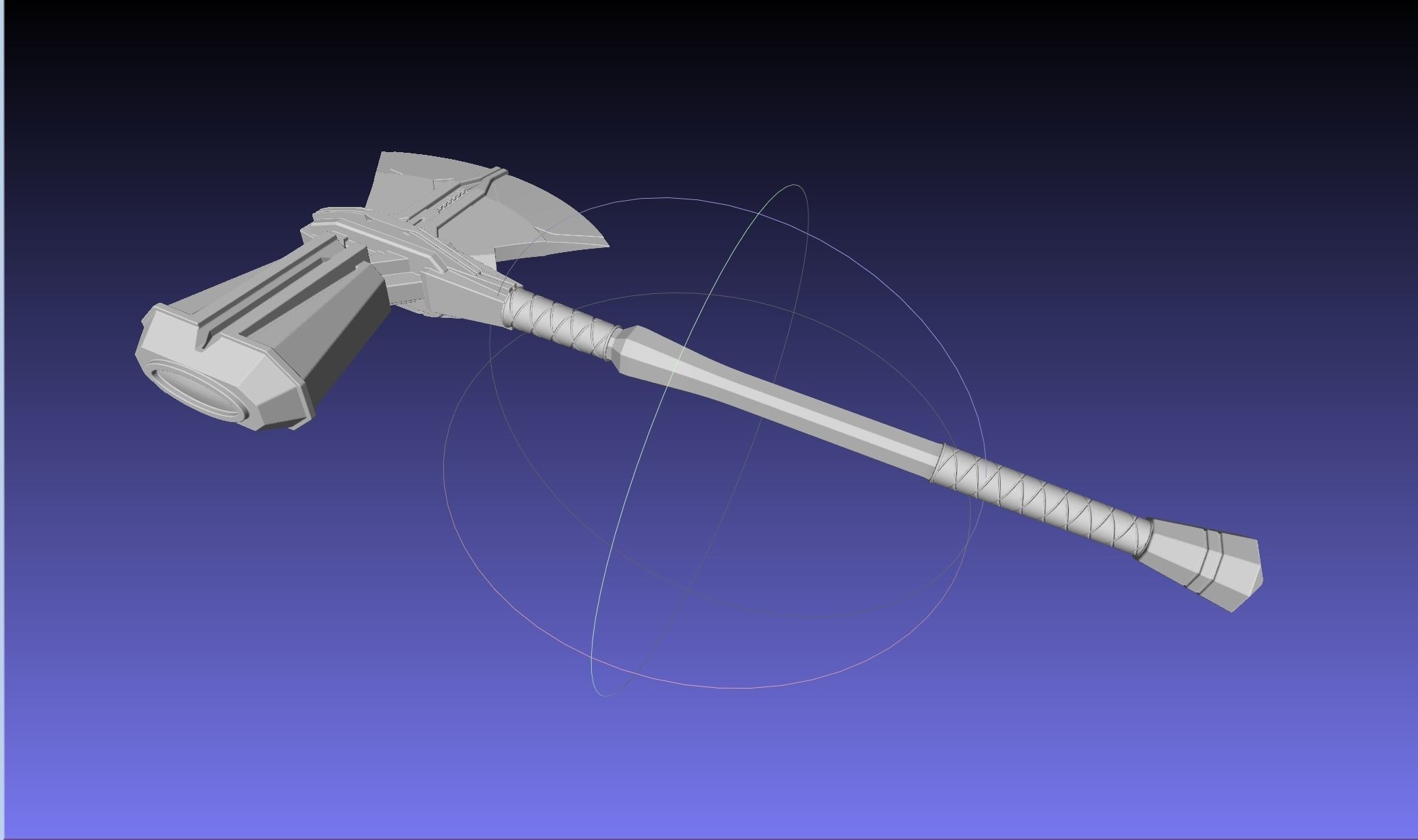 Asgardian Handle Stormbreaker Assembly 3D print model_41