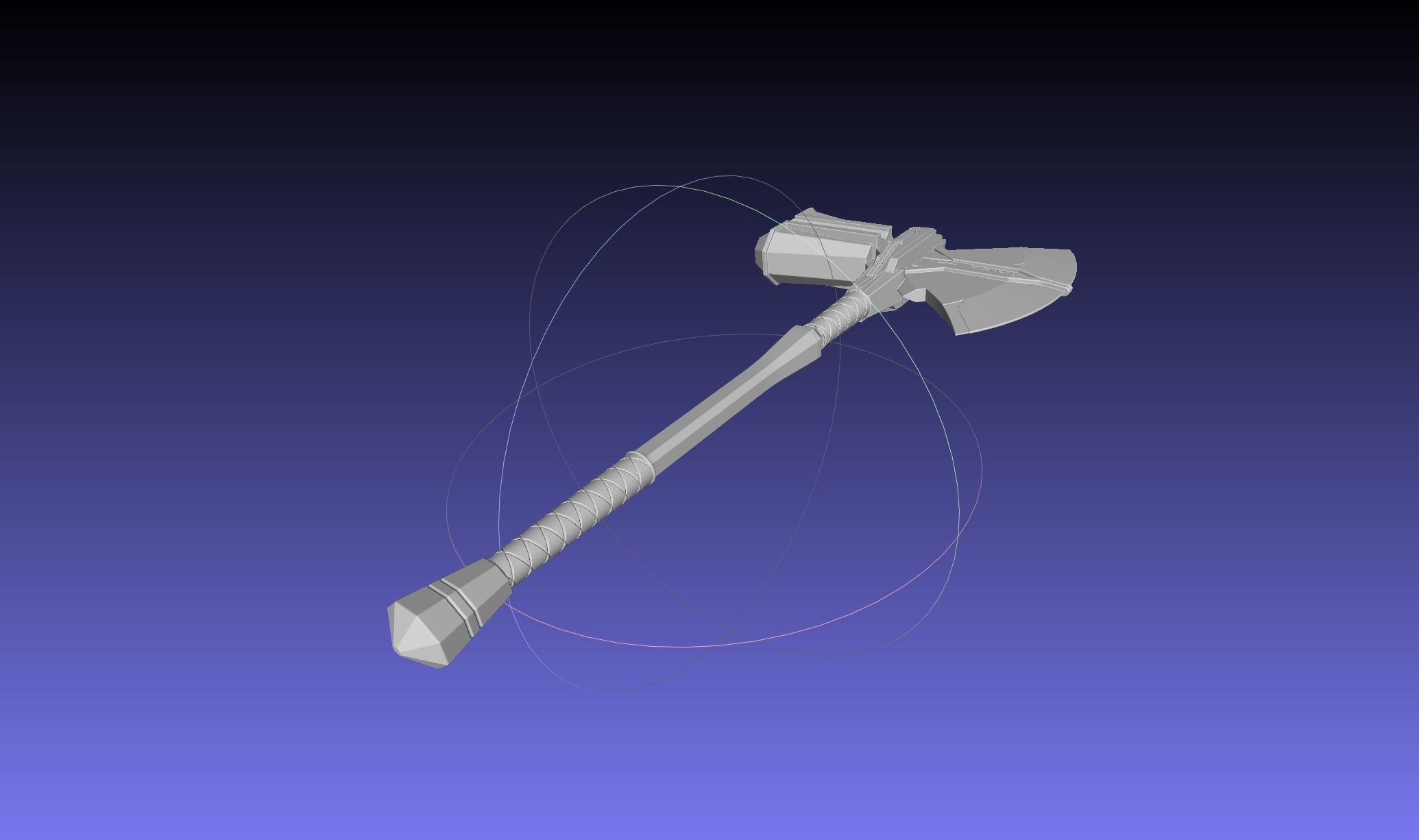 Asgardian Handle Stormbreaker Assembly 3D print model_25