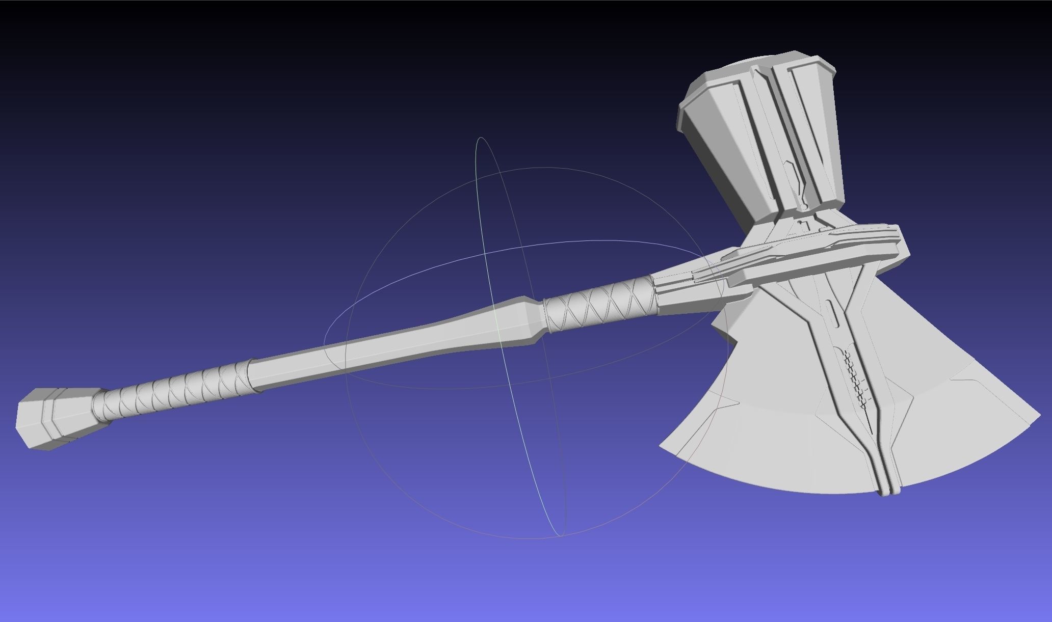 Asgardian Handle Stormbreaker Assembly 3D print model_46