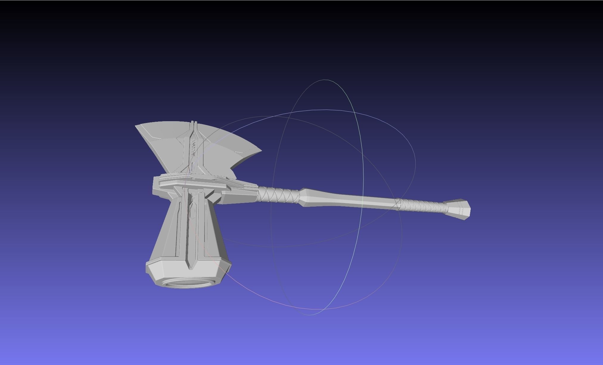 Asgardian Handle Stormbreaker Assembly 3D print model_54