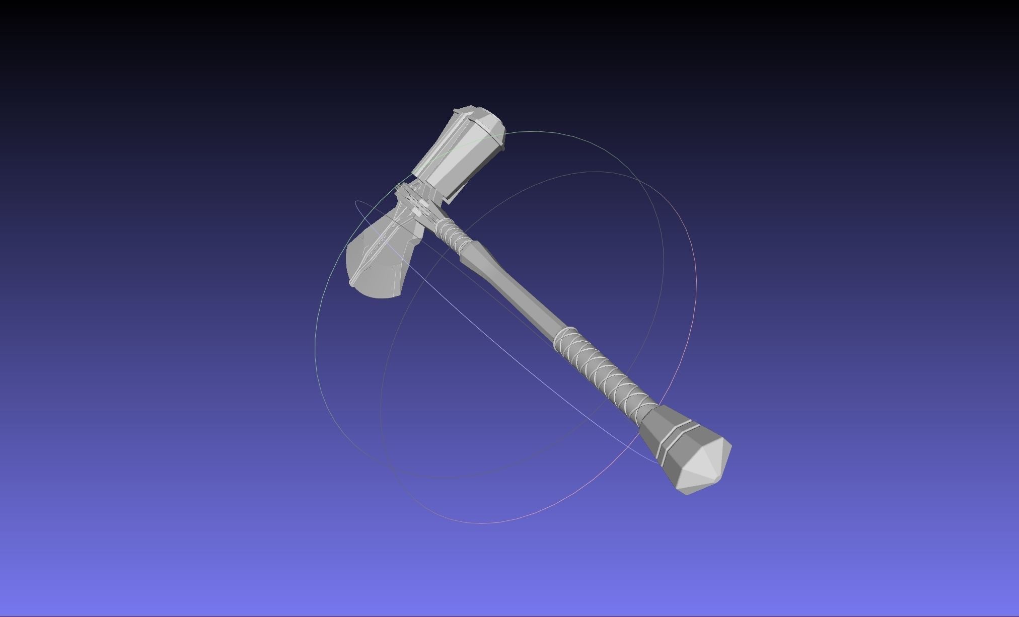Asgardian Handle Stormbreaker Assembly 3D print model_48