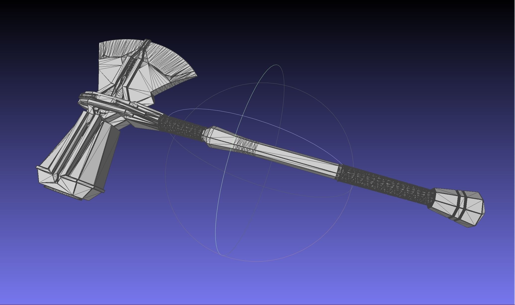 Asgardian Handle Stormbreaker Assembly 3D print model_6