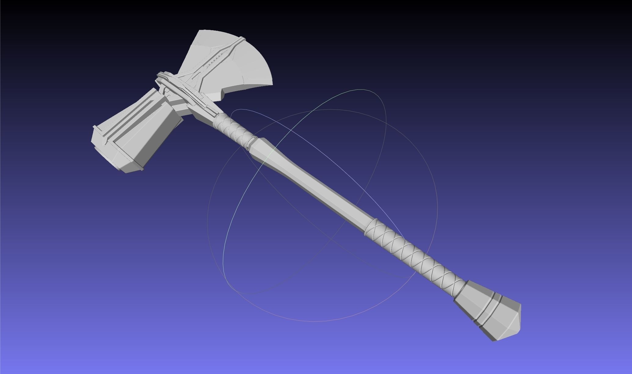 Asgardian Handle Stormbreaker Assembly 3D print model_55