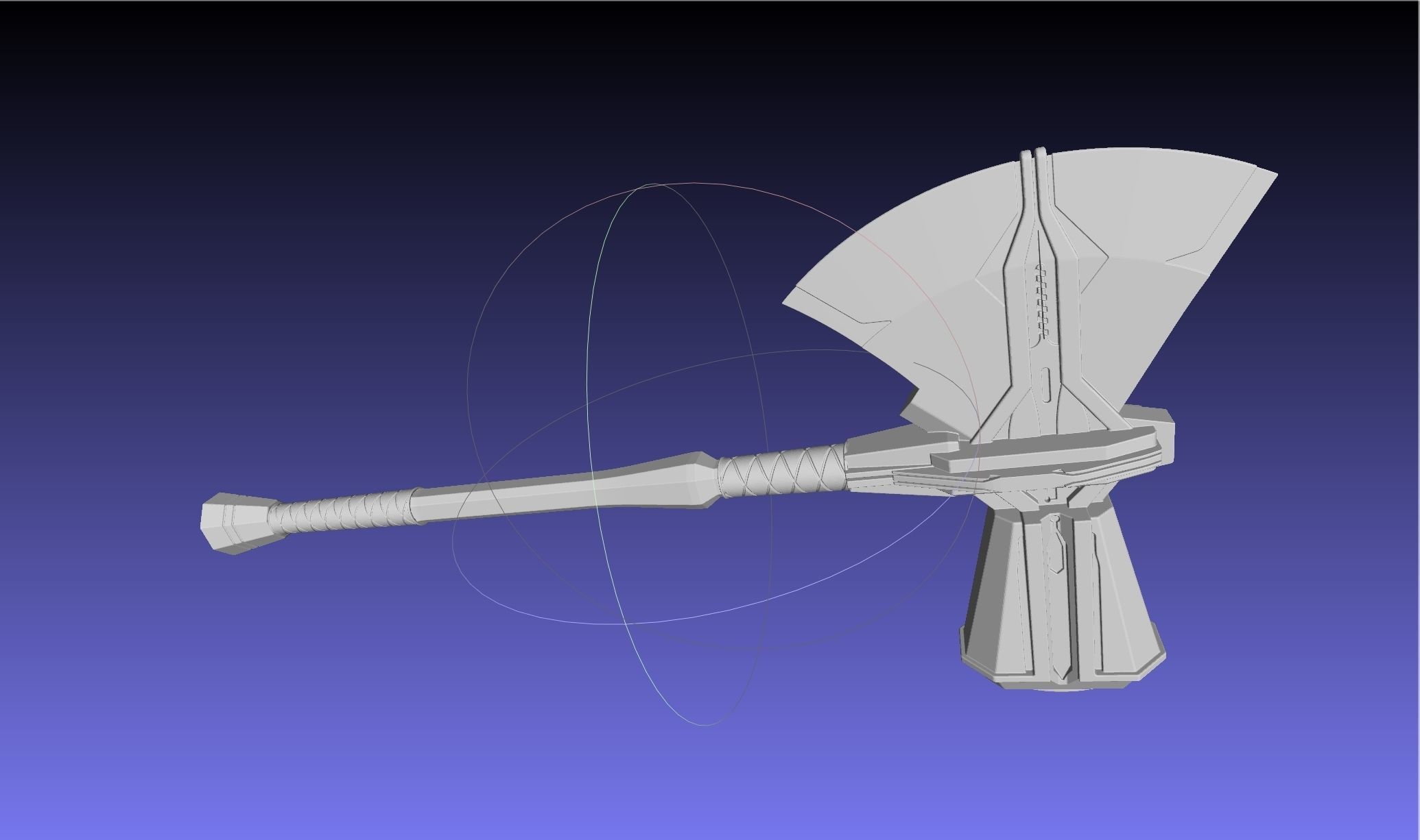 Asgardian Handle Stormbreaker Assembly 3D print model_3