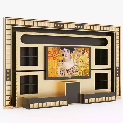 Vismara wall piramid entertainment center 3D model