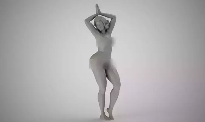 Coryphee bronze nude 3D print model