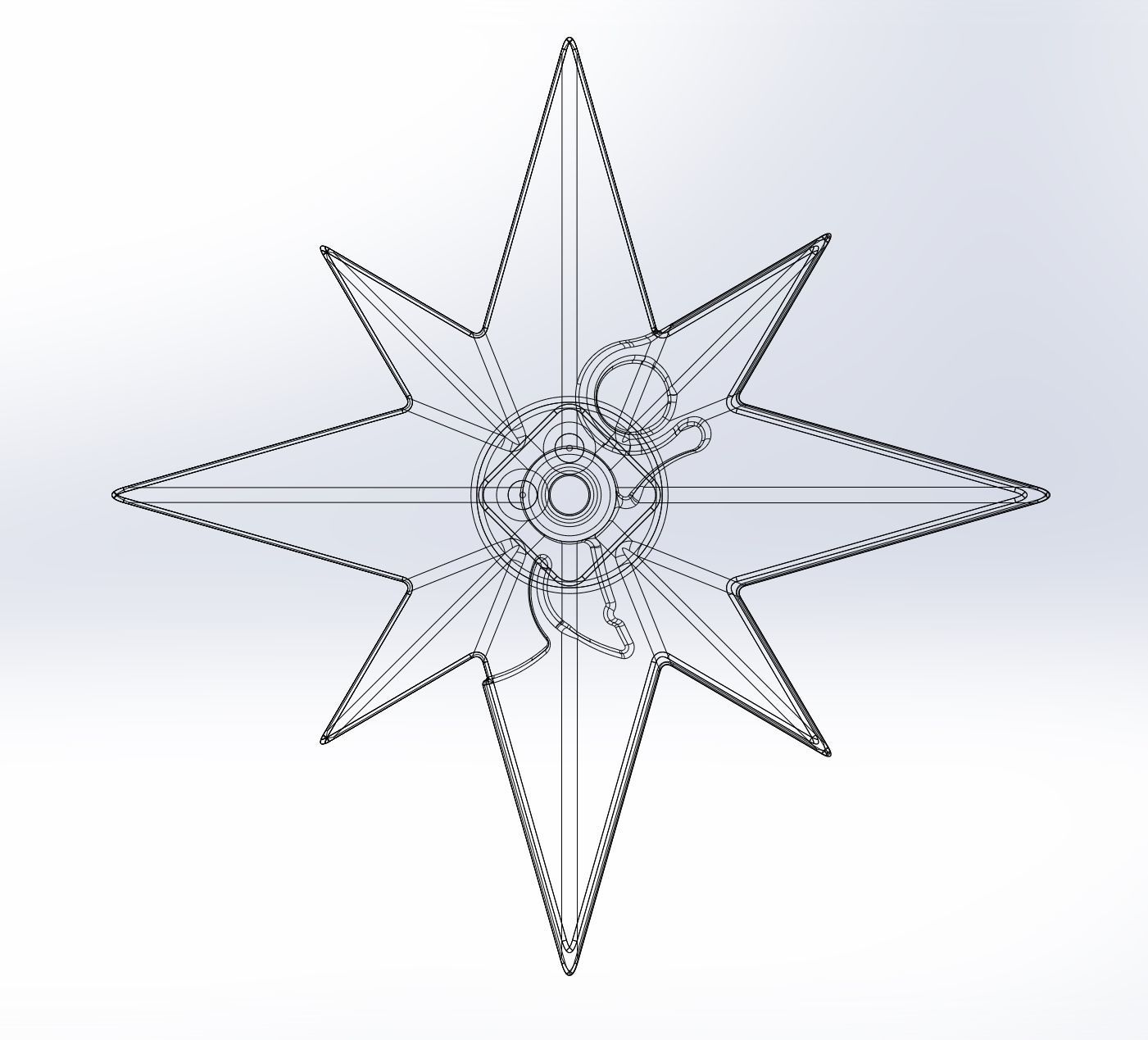 Fate Grand Order Bradamante LED Shield Center 3D print model_3