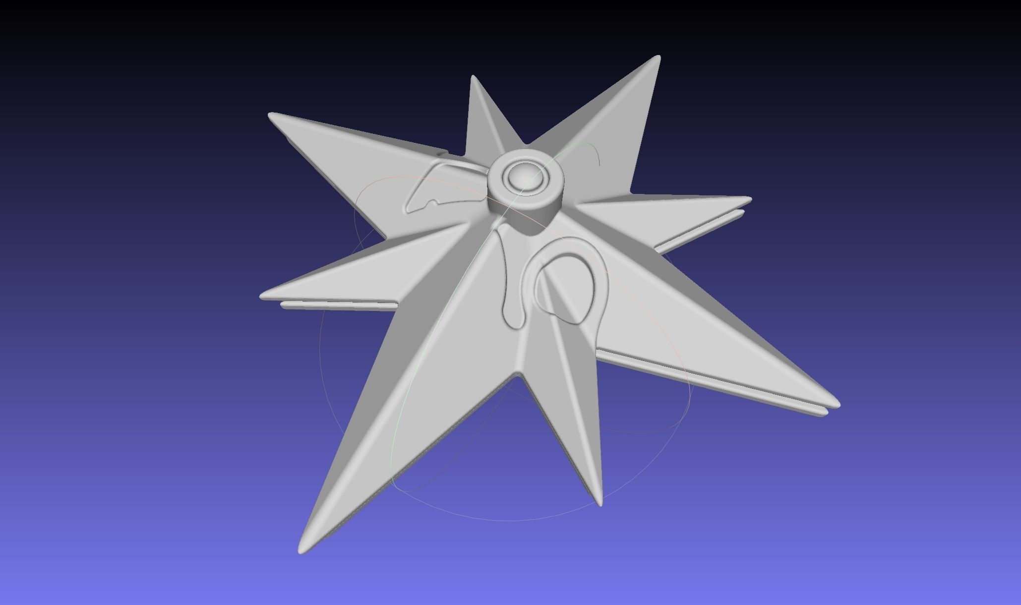 Fate Grand Order Bradamante LED Shield Center 3D print model_2