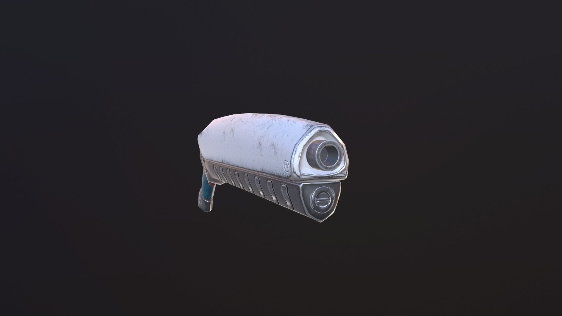 Sci-Fi Blaster Low-poly 3D model_2