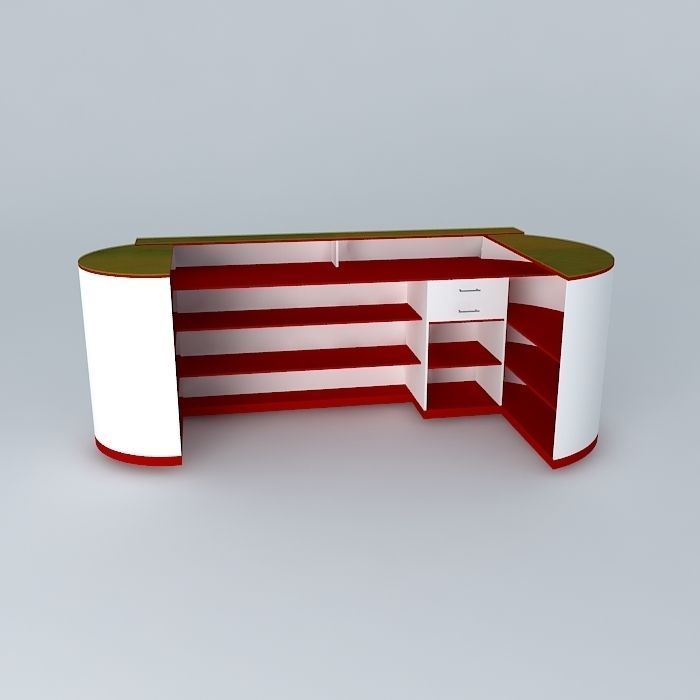 balcão-caixa 05 Free 3D model_2