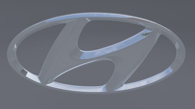hyundai logo 3D model