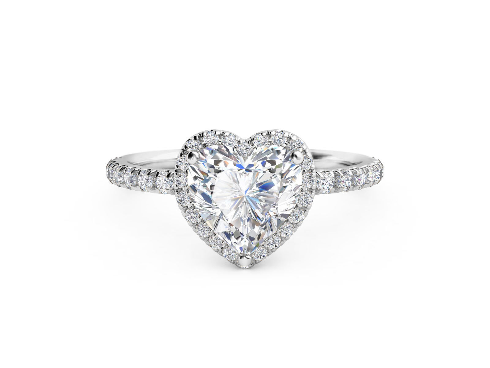 ZRP007 heart halo engagement ring in rose gold 3D print model_3