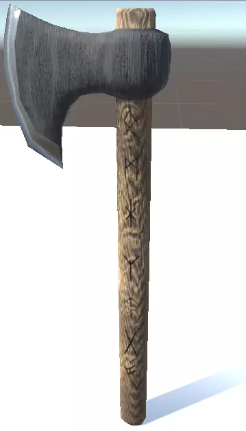 VikingAxe Amazing Lowpoly Axe Free low-poly 3D model_0