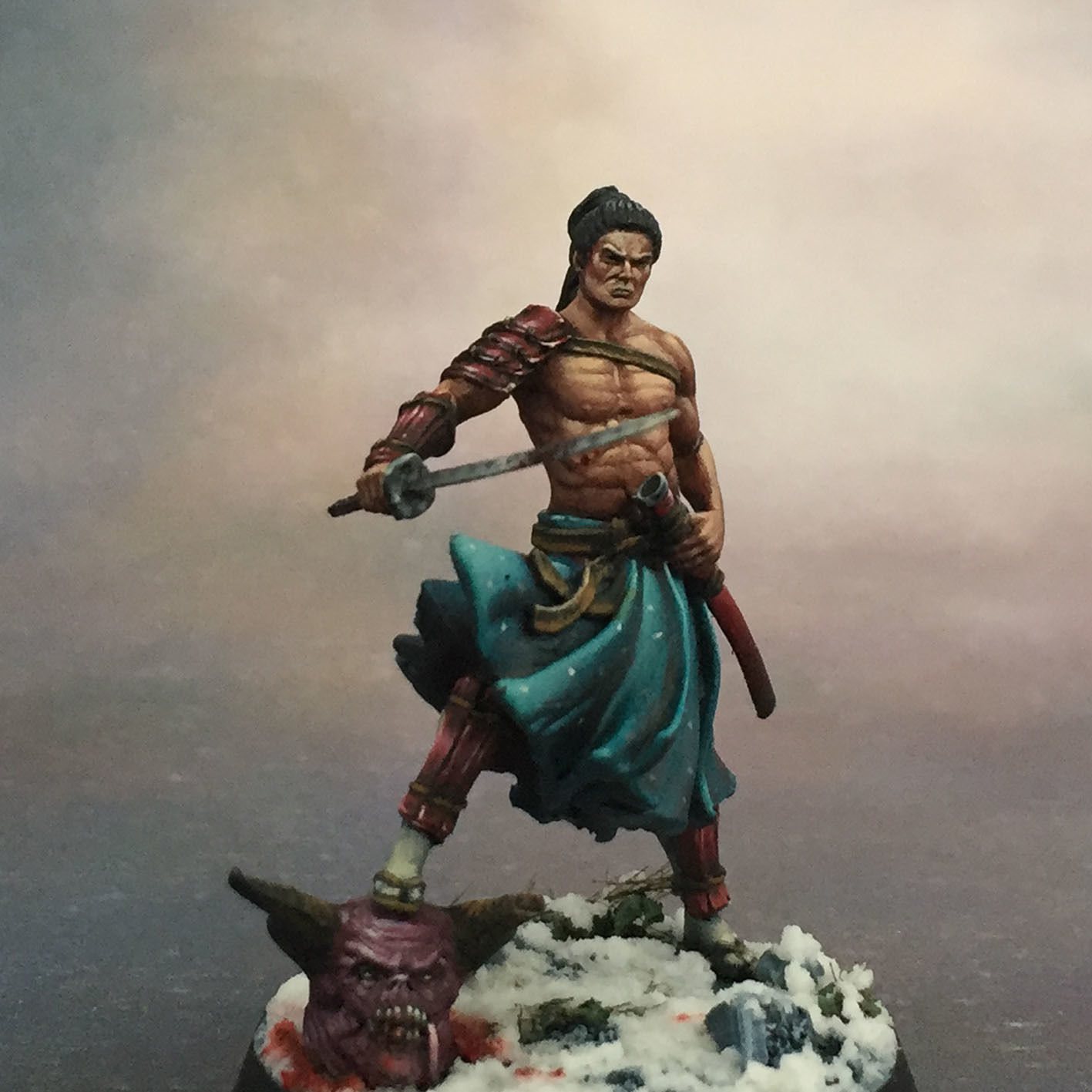 Samurai bundle - 6 miniatures 35mm scale 3D print model_12