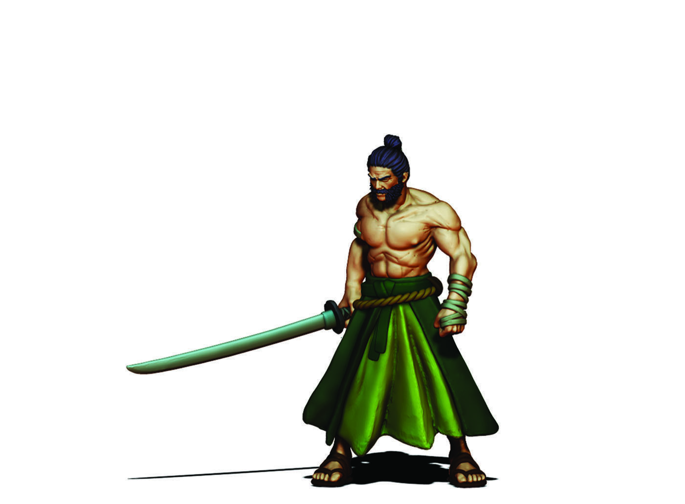 Samurai bundle - 6 miniatures 35mm scale 3D print model_44