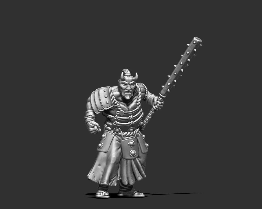 Samurai bundle - 6 miniatures 35mm scale 3D print model_3