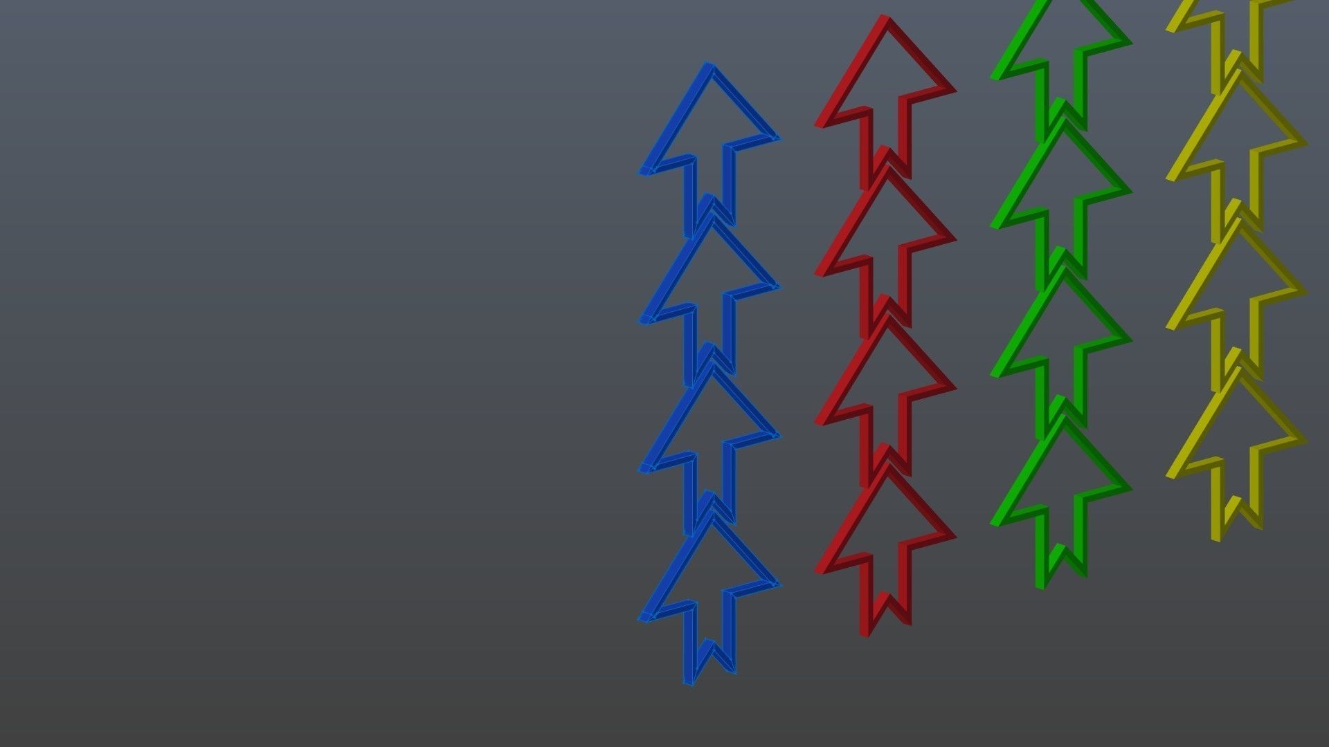 Low poly arrow 31 Low-poly 3D model_9