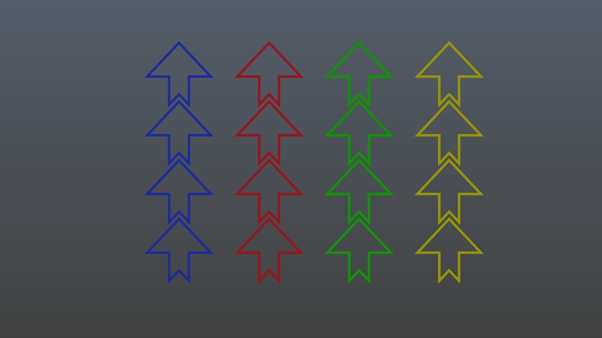 Low poly arrow 31 Low-poly 3D model_7