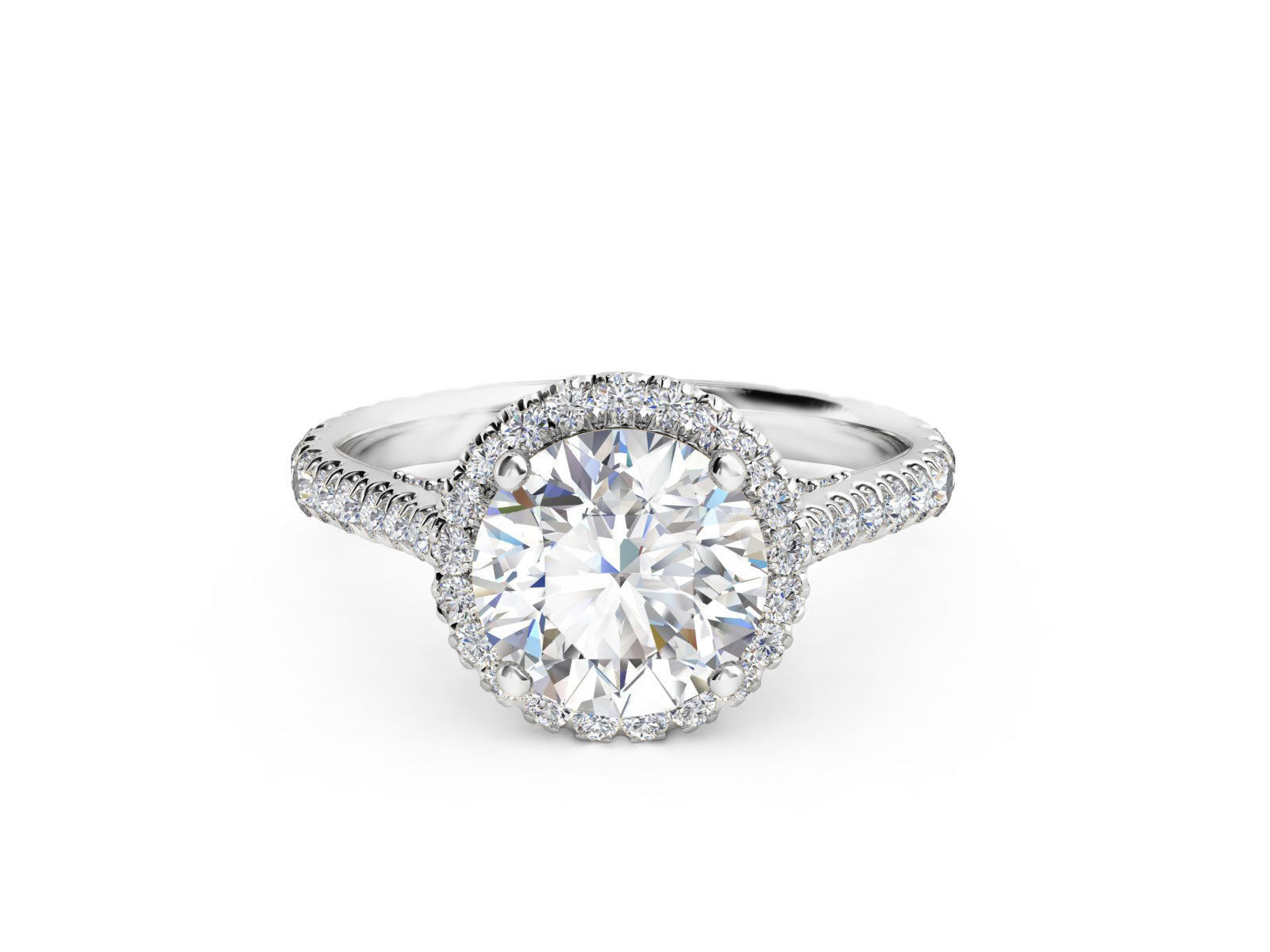 ZRP012 person engagement ring in rose gold 3D print model_3