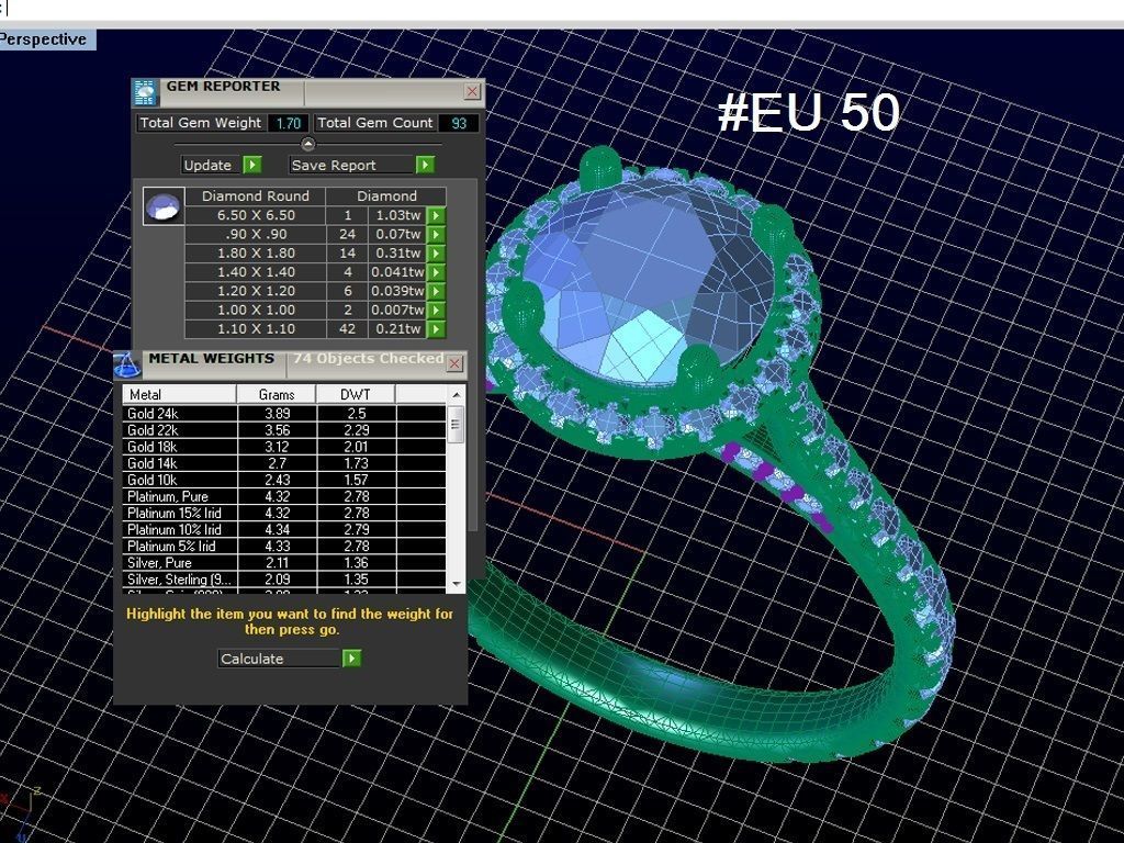 ZRP012 person engagement ring in rose gold 3D print model_7