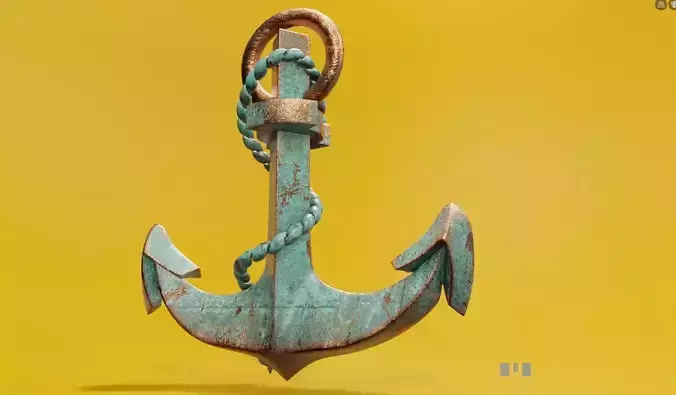 ship Anchor  Low-poly 3D model