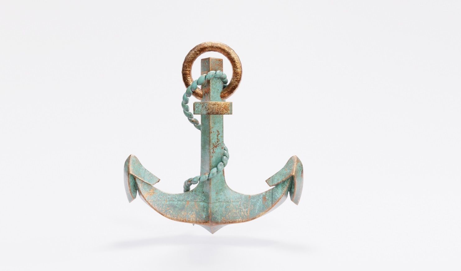 ship Anchor  Low-poly 3D model_7